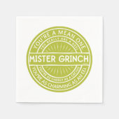 Du bist ein Gemeiner Einziger Serviette (Vorderseite)