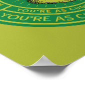 Du bist ein Gemeines One Mister Grinch Abzeichen Poster (Ecke)