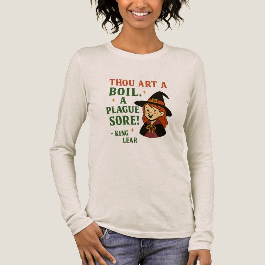 „Du bist ein Geschwür, ein Pestbeule!“ — König Lea Tri-Blend Shirt (Vorderseite)