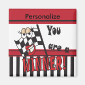 Du bist ein Gewinner | Lehrer Magnet (Vorne)