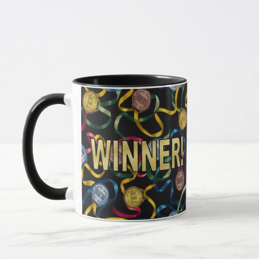 Du bist ein Gewinner! Tasse (Links)