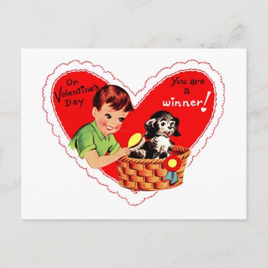 Du bist ein Gewinner Valentine Feiertagspostkarte (Vorderseite)