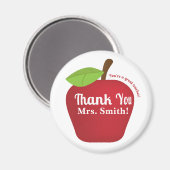 Du bist ein großartiger Lehrer! Apfel zur Wertschä Magnet (Vorderseite/Rückseite)