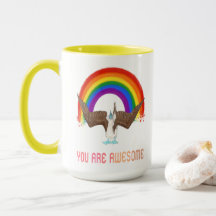 Du bist ein großartiger Regenbogen-Vogel