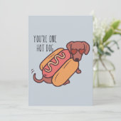 DU BIST EIN HEIZHUND FEIERTAGSKARTE (Stehend Vorderseite)