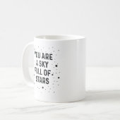 Du bist ein Himmel voller Sterne Kaffeetasse (Vorderseite Links)