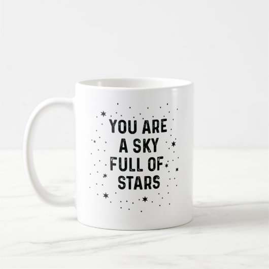 Du bist ein Himmel voller Sterne Kaffeetasse (Links)