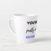 Du bist ein Hübsch guter Freund Schwarz Milchtasse (Linke Ecke)