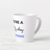 Du bist ein Hübsch guter Freund Schwarz Milchtasse (Rechte Ecke)