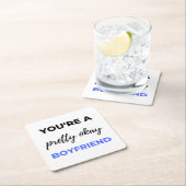 Du bist ein Hübsch guter Freund Schwarz Rechteckiger Pappuntersetzer (Vor Ort)