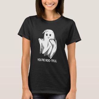 Du bist ein hübscher Geist-Kürbis-Halloween-Fan Ge T-Shirt