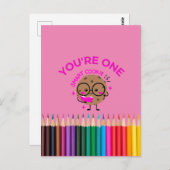 Du bist ein intelligentes Cookie Postkarte (Vorne/Hinten)