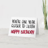 Du bist ein Jahr Naher zu sterben, sonniger Geburt Karte (Vorderseite)