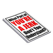 Du bist ein Jerk Notizblock (Rechte Seite)