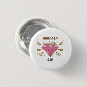 Du bist ein Juwel Button (Vorne & Hinten)
