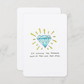 Du bist ein Juwel Dankeskarte (Vorne/Hinten)