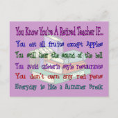 Du bist ein LERNER, WENN... Postkarte (Vorderseite)