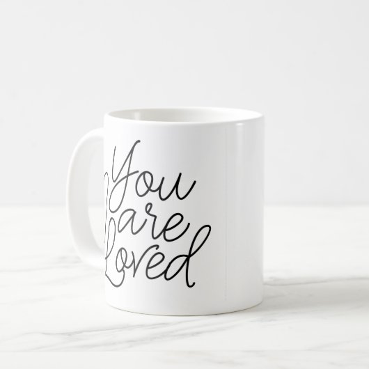 Du bist ein liebes Foto Kaffeetasse (Vorderseite Links)