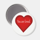 Du bist ein liebes Herz Affirmative Magnet (Vorderseite/Rückseite)