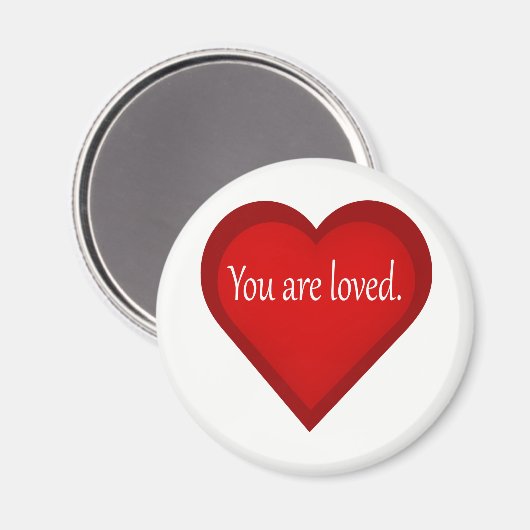 Du bist ein liebes Herz Affirmative Magnet (Vorderseite/Rückseite)