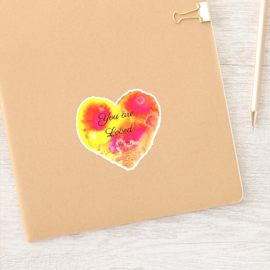 Du bist ein liebes Herz Aufkleber (Notizbuch)