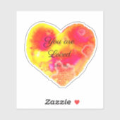 Du bist ein liebes Herz Aufkleber (Blatt)