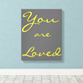 Du bist ein liebes Kinderschlafzimmer hängt Leinwanddruck (Insitu (Holzboden))