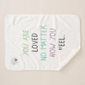 Du bist ein Liebesblanket Sherpadecke (Vorderseite (Horizontal))