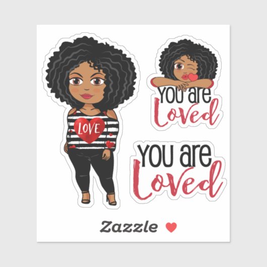 Du bist ein Liebespfropf Aufkleber (Blatt)