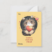 Du bist ein Lieblingskatze, die das Valentinische Mitteilungskarte (Vorderseite)