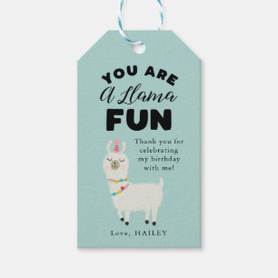 Du bist ein Llama Fun Geburtstagsparty Gunst Geschenkanhänger