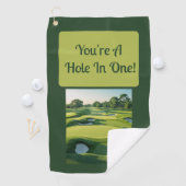Du bist ein Loch in eins! 2025 Golfhandtuch (Insitu)