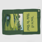 Du bist ein Loch in eins! 2025 Golfhandtuch (Horizontal)