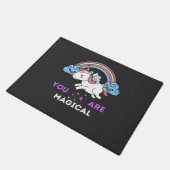 Du bist ein magisches Einhorn Fußmatte (Schrägansicht)