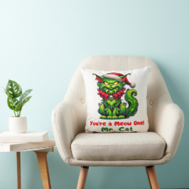 Du bist ein Meow One! Cat Festive Grumpy Cat Kissen
