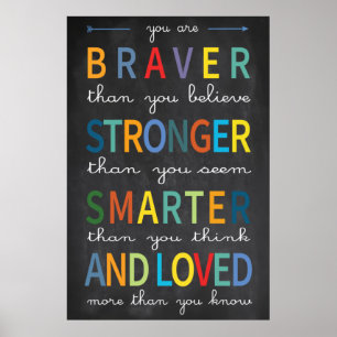 Du bist ein mutiges Klassenzimmer-Poster Poster