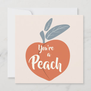 Du bist ein Pfirsich Dankeskarte