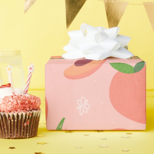 Du bist ein Pfirsich Geschenkpapier (Geburtstagsparty)