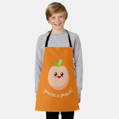 Du bist ein Pfirsich! Schürze (Getragen)