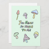Du bist ein Pilz Feiertagskarte (Vorne/Hinten)