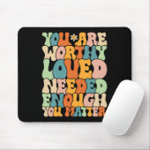 Du bist ein Problem freundlich sein Groovy Mental  Mousepad (Mit Mouse)