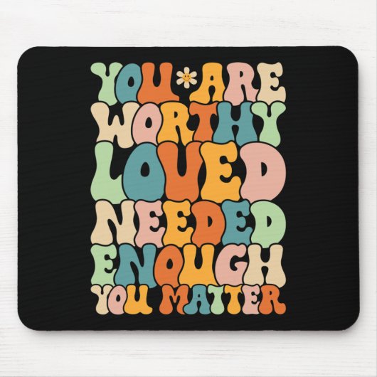 Du bist ein Problem freundlich sein Groovy Mental  Mousepad (Vorne)