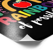 Du bist ein Regenbogen der Möglichkeiten Lehrer Fotodruck (Ecke)