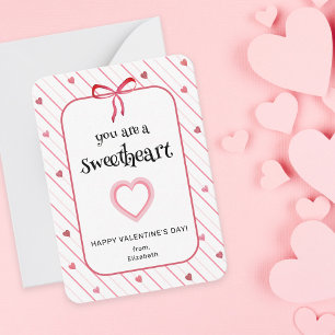 Du bist ein Schatz Klassenzimmer Valentinstag Mitteilungskarte