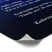 Du bist ein schönes, spirituelles Gedicht über Got Poster (Ecke)