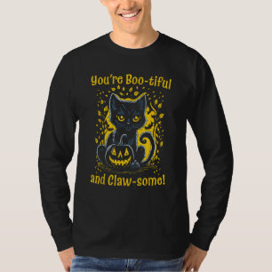 Du bist ein schönes und kleges Niedliches Katzen H T-Shirt