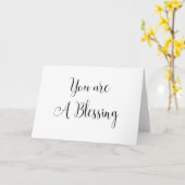 Du bist ein Segen, eine Inspirierend Botschaft Karte (Gelbe Blume)