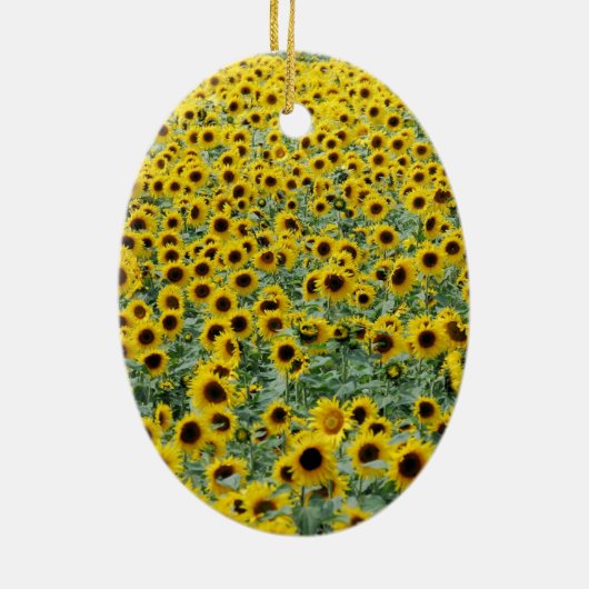 Du bist ein Segen für mich Sonnenblume Keramik Ornament (Hinten)