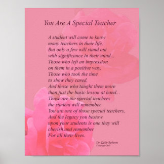 Du bist ein Sonderlehrer Poster