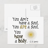 Du bist ein Soul... Postkarte (Vorne/Hinten)